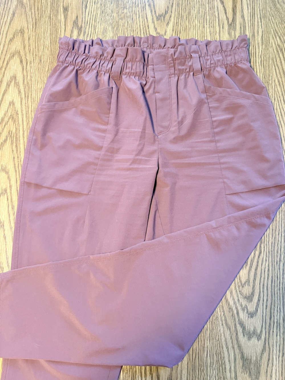 Eden &  Ruth XL Brown Paperbag Waist Silky Pants